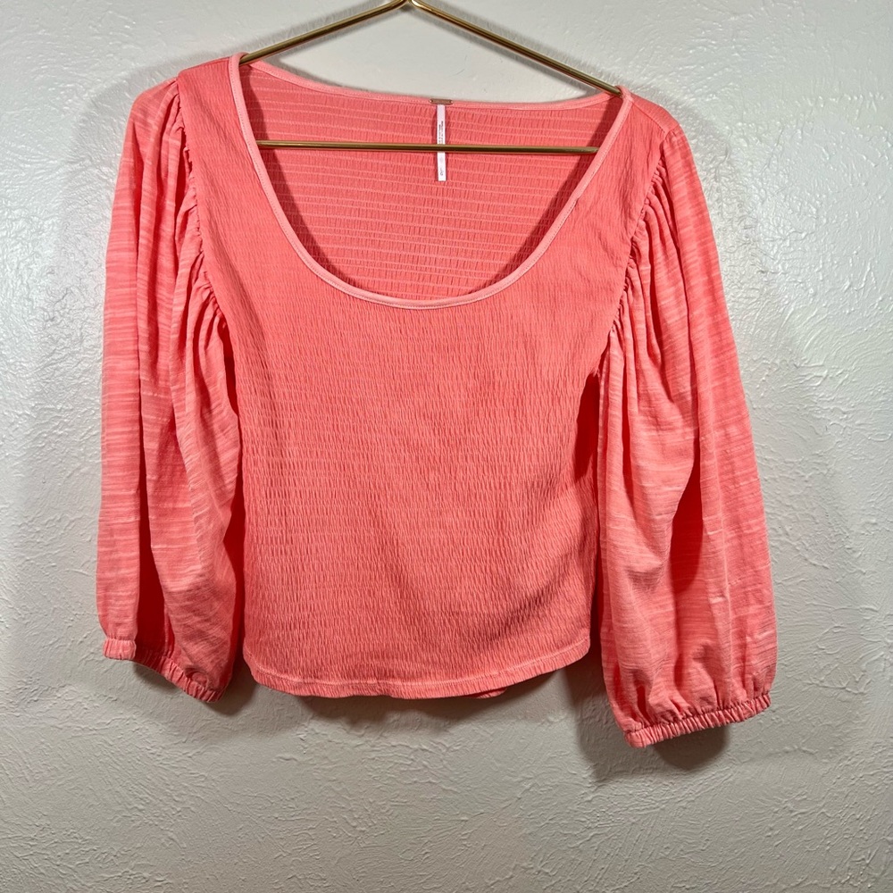 Free people Day Lilly Balloon sleeve top size L